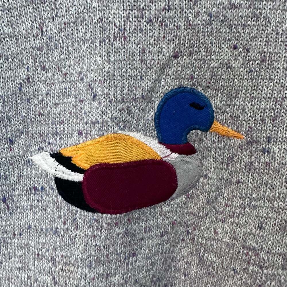 Vintage Kids Size 7 Mallard Duck Embroidered Sweater Made in USA - Picture 3 of 4